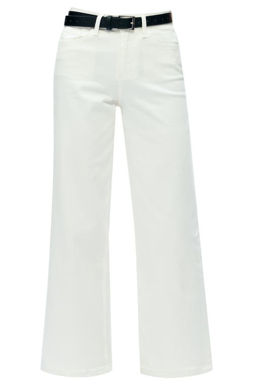 Shop Bayeas High Waist Wide Leg Jeans In White