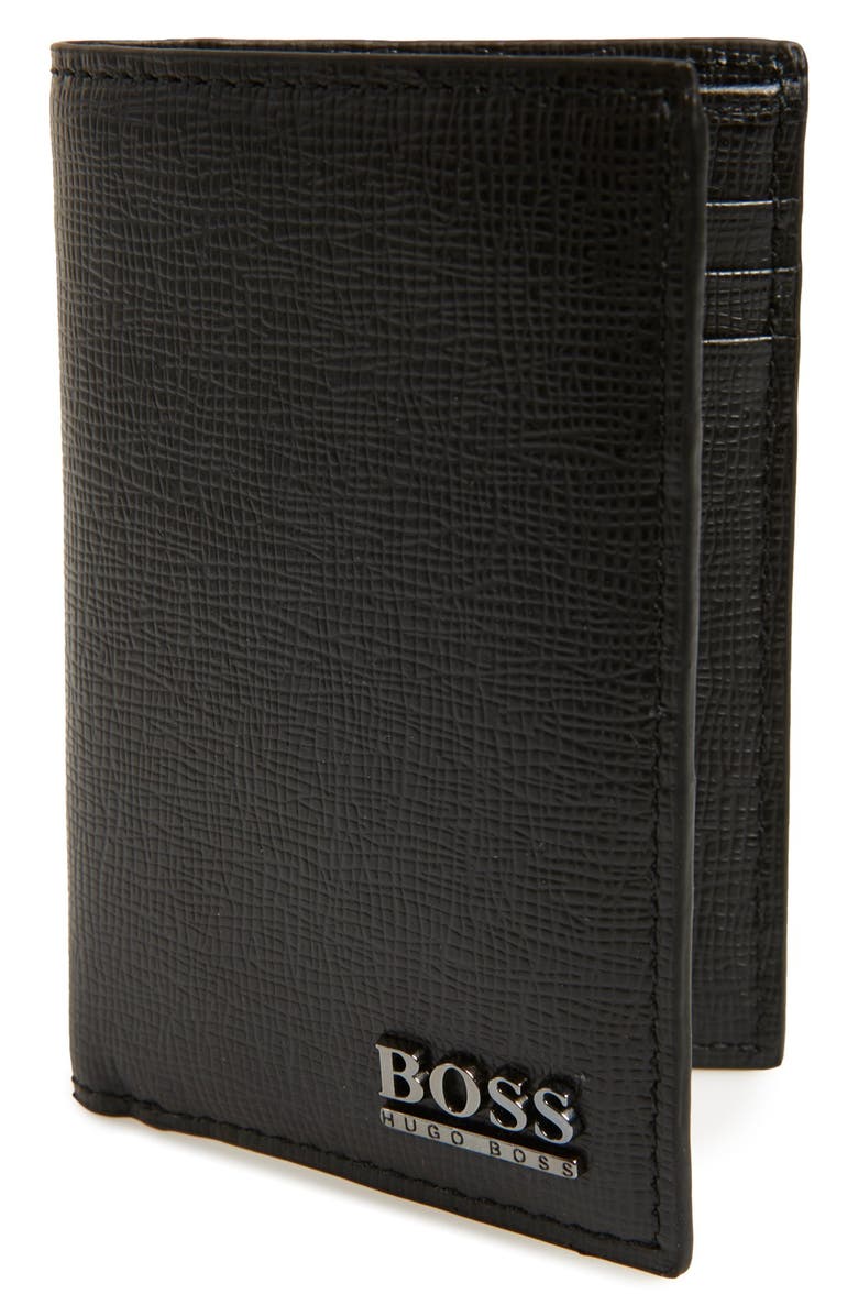BOSS 'Mygal' Vertical Bifold Leather Wallet | Nordstrom
