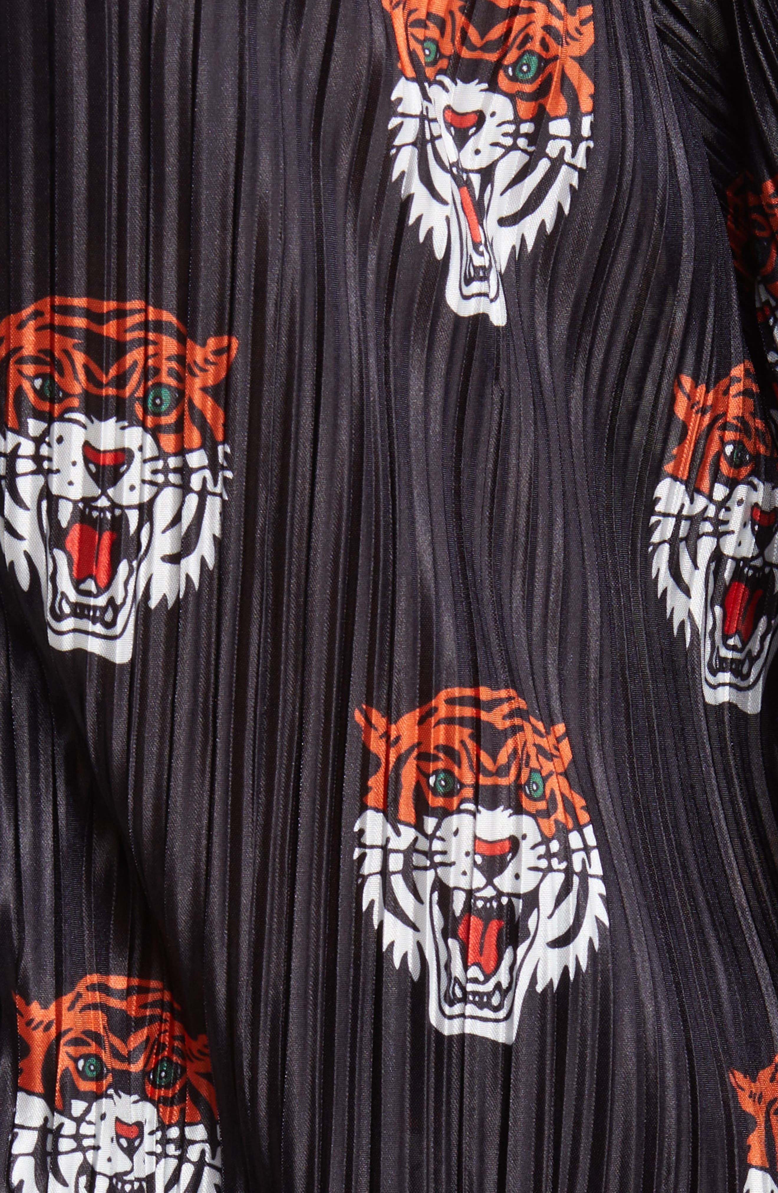 Dressed in Lala Tiger Long Sleeve Plissé Top & High Waist Pants Set