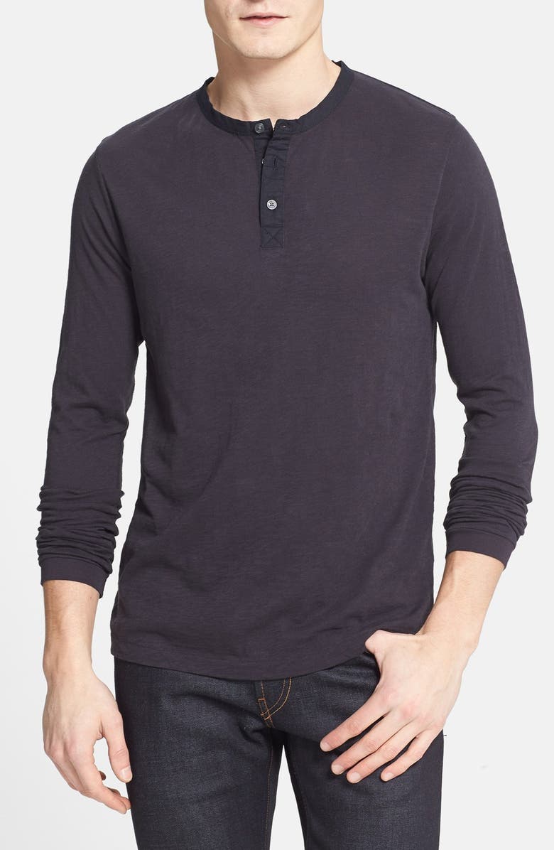 French Connection Long Sleeve Slub Cotton Henley | Nordstrom