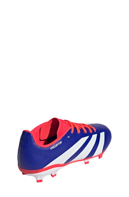 Shop Adidas Originals Adidas Kids' Predator League Firm Ground Soccer Cleat In Lucid Blue/white/solar Red