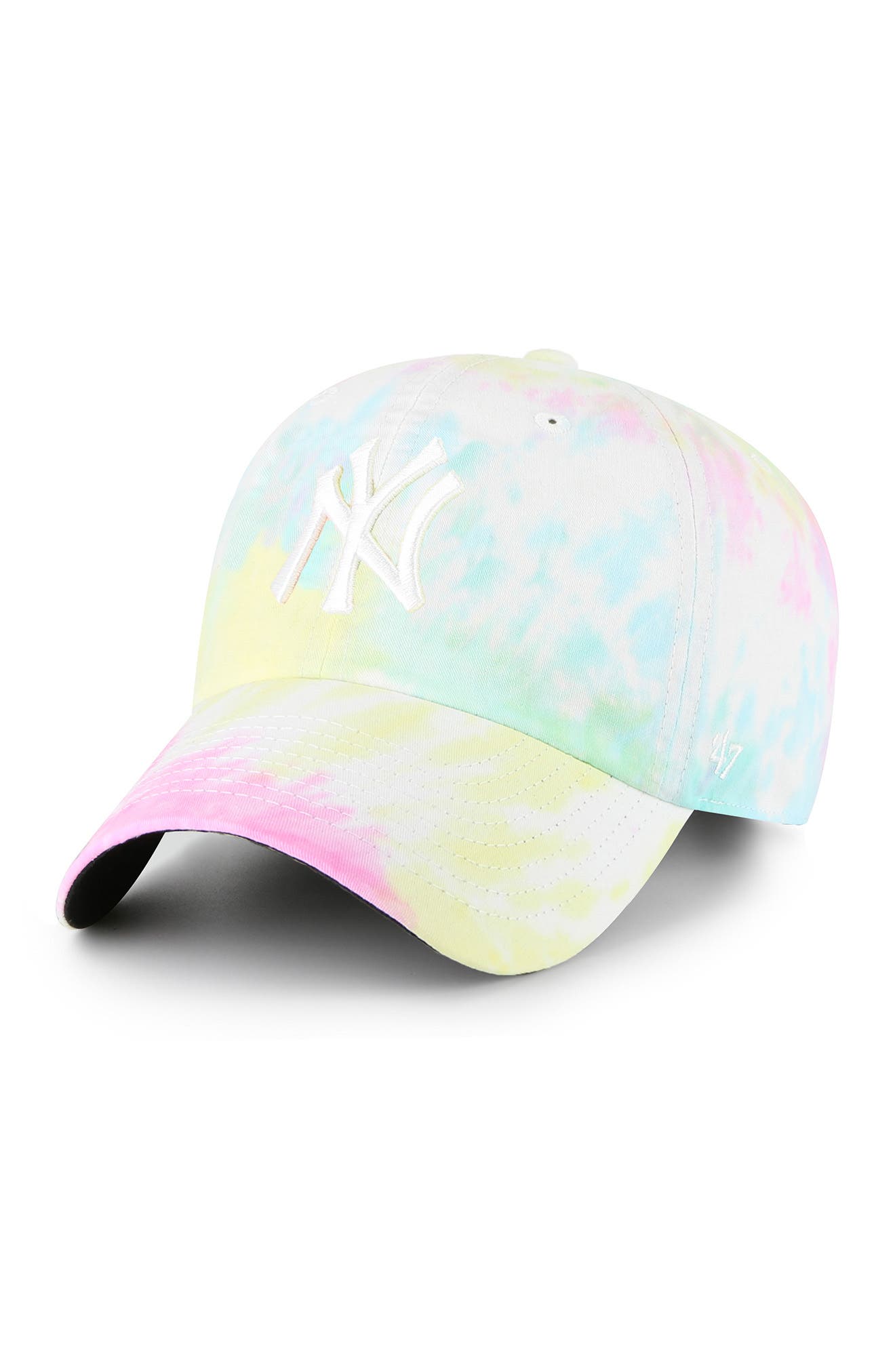 47 BRAND MLB NEW YORK YANKEES TIE DYE BASEBALL CAP 194602727141