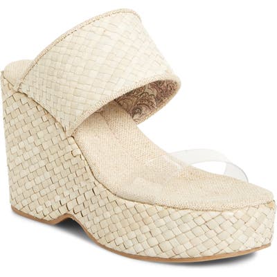 Band Of Gypsies Dusk Wedge Slide Sandal, Beige