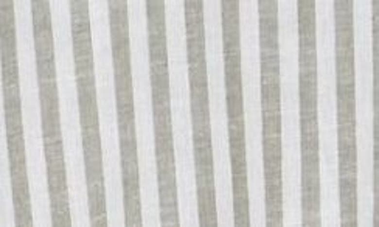 CASLON CASLON® STRIPE SHORT SLEEVE LINEN BLEND TOP
