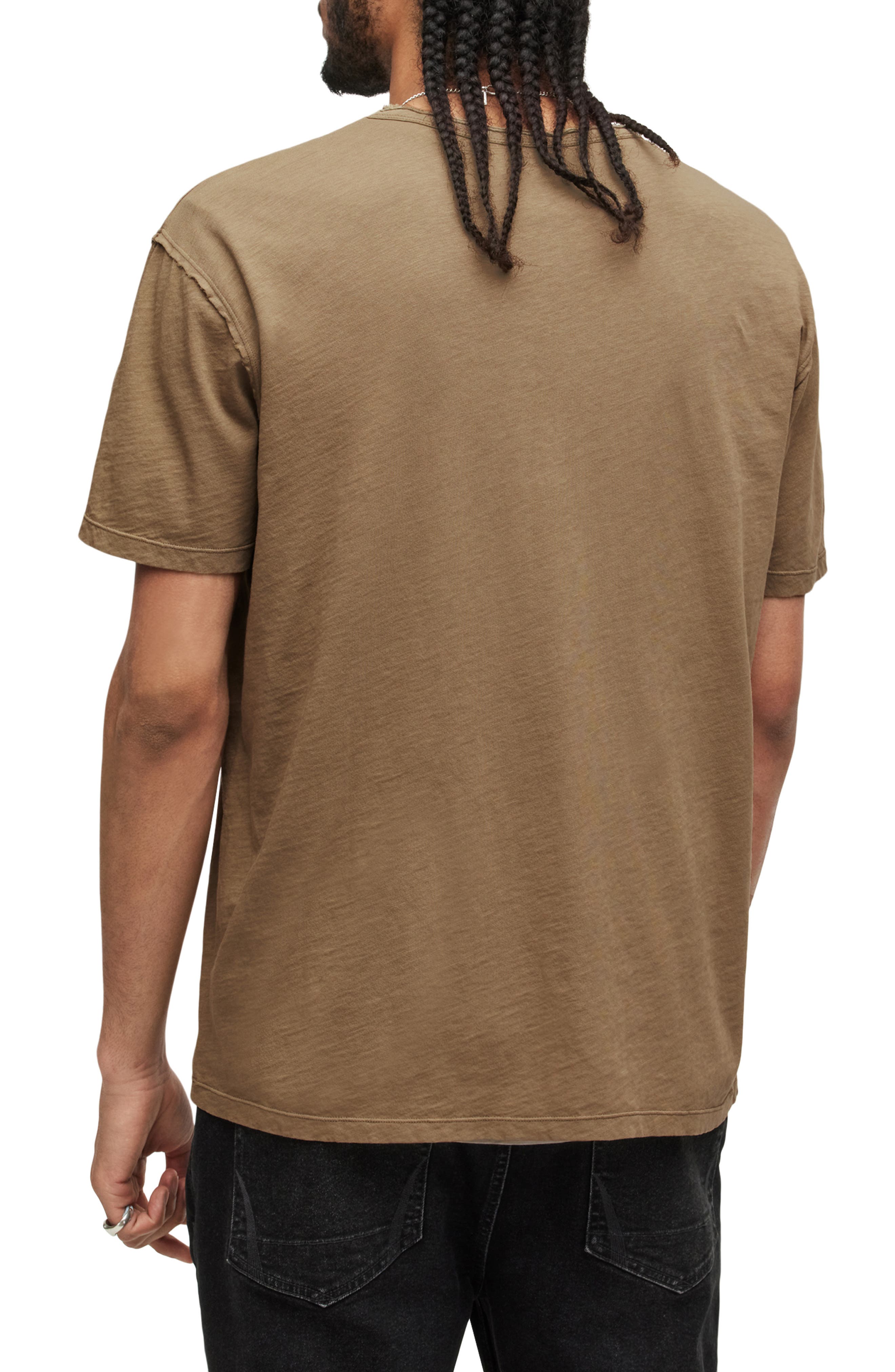 AllSaints Figure Short Sleeve Henley | Nordstrom
