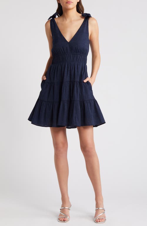 Chelsea28 Tiered Tie Strap Minidress at Nordstrom,