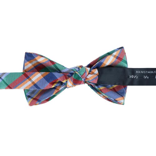 Shop Trafalgar Sherwood Plaid Silk Bow Tie