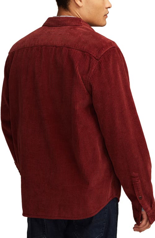 Lucky Brand Corduroy Button-up Top In Port