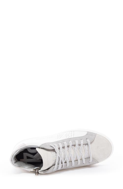 Shop P448 The Amid High Top Sneaker In White/grey