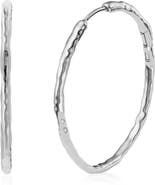 Siren Muse Large Hoop Earrings in Sterling Silver