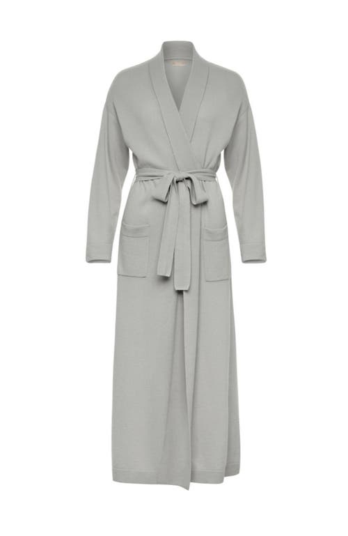 Kip. Kip Pure Cashmere Long Robe In Dove Grey