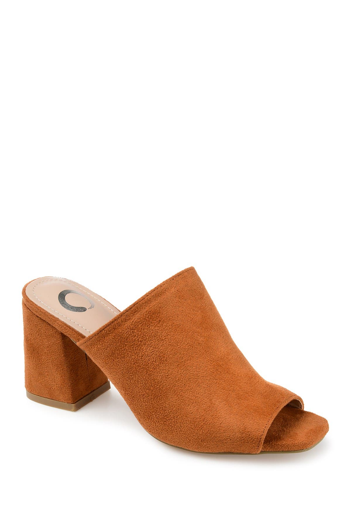 Journee Collection Adelaide Slide Mule Sandal In Rust/copper