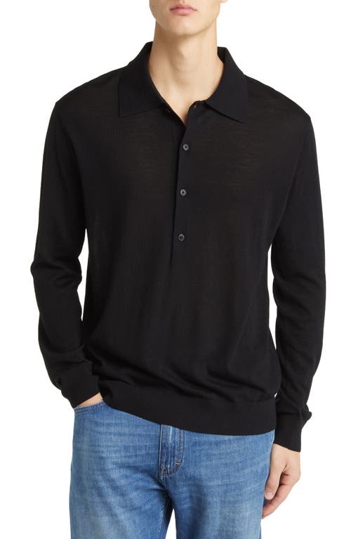 Closed Wool Polo Sweater in Black at Nordstrom, Size Small