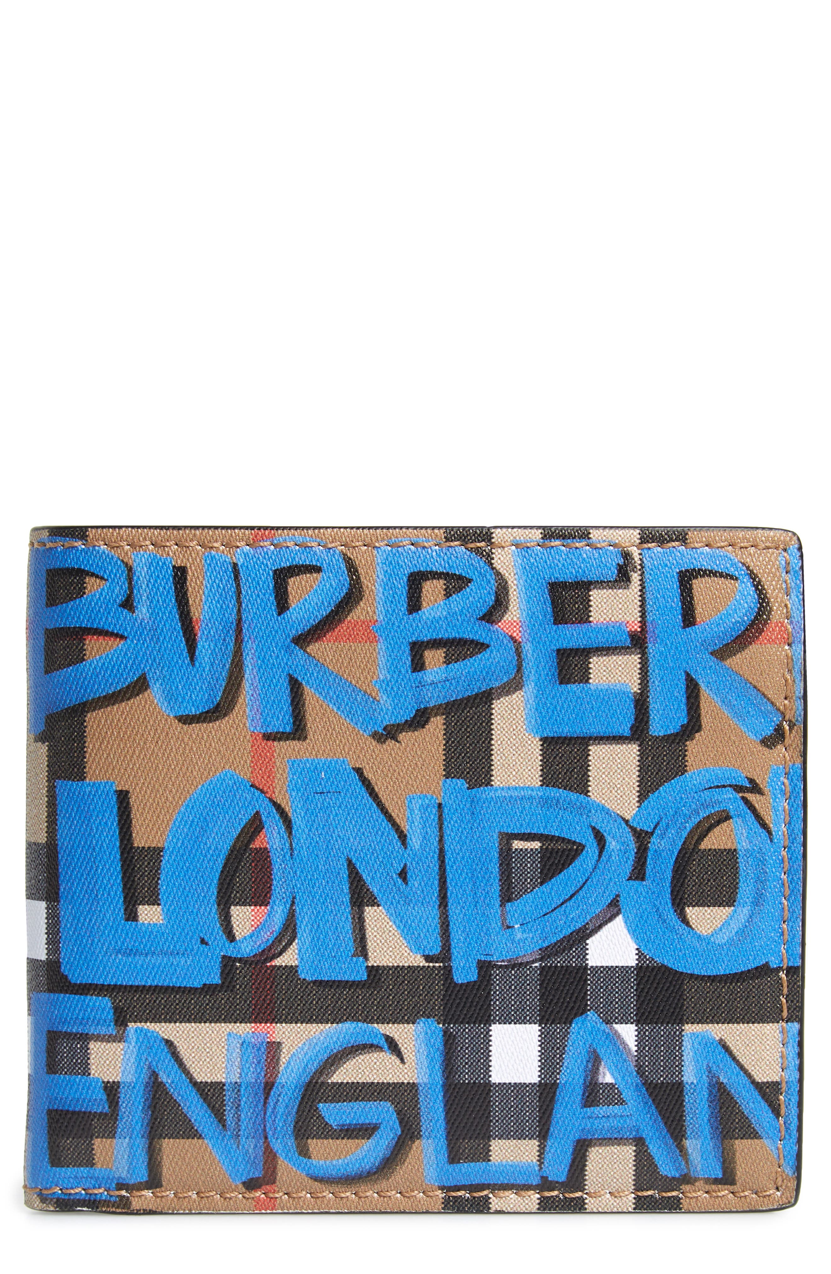 burberry graffiti card holder