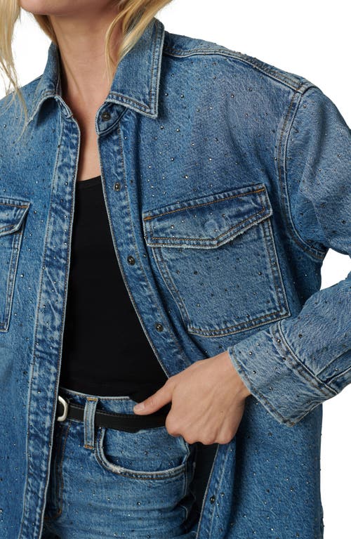 JOE'S JOE'S THE KATRINA STUDDED DENIM SHIRT JACKET 