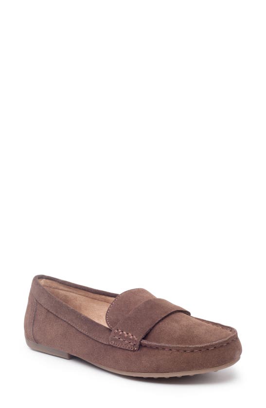 Me Too Drew Suede Loafer In Cinnamon