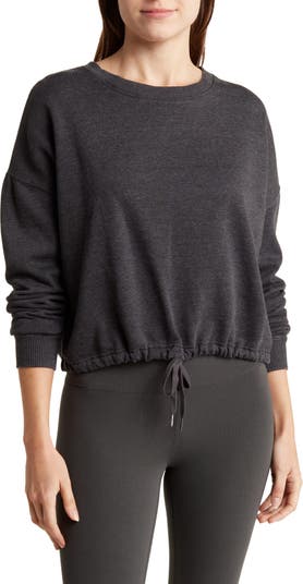 90 DEGREE BY REFLEX Lux Fleece Stonewash Pullover Sweater