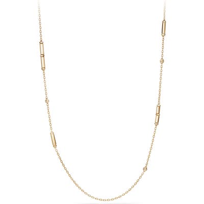 David Yurman Barrels Long Station Necklace With Diamonds
