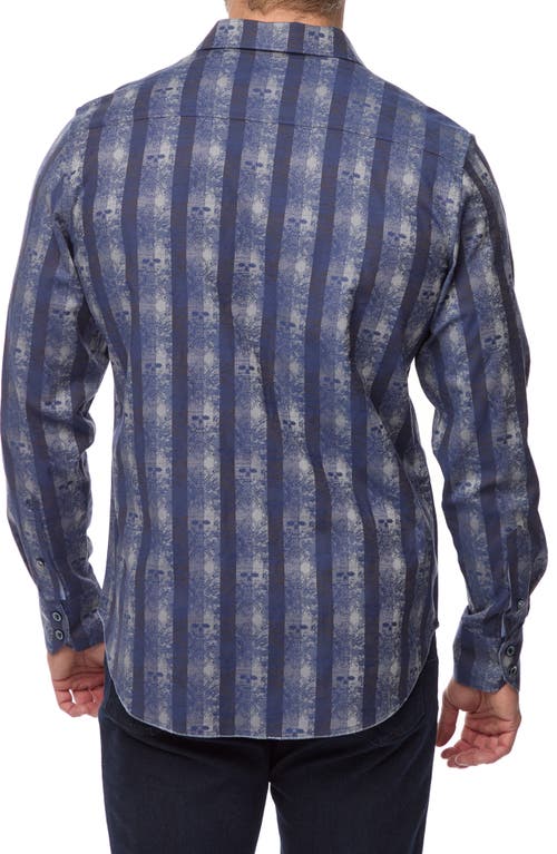 Shop Robert Graham Dunkirk Classic Fit Stretch Button-up Shirt In Blue