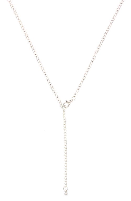 Shop Olivia Welles Klara Crystal Pendant Necklace In Silver/clear