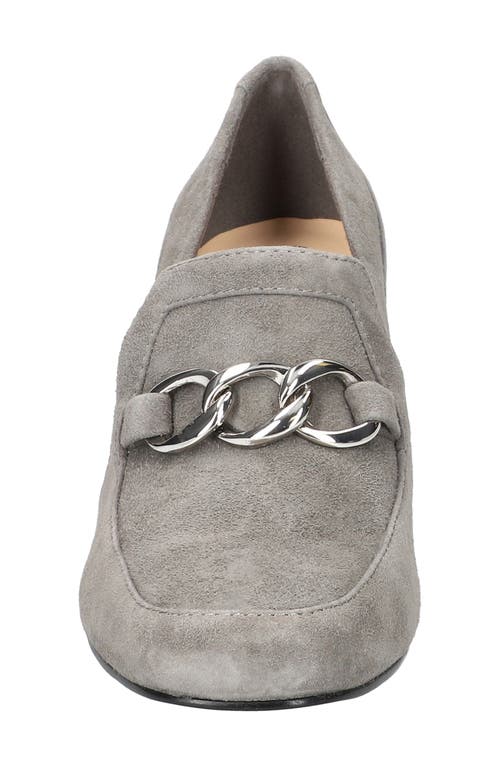 Shop Bella Vita Tam Pump In Grey Kidsuede Leather