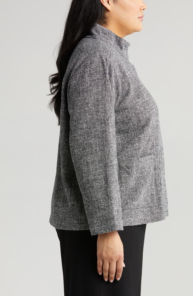 Eileen Fisher Stand Collar Tweed Jacket Nordstrom