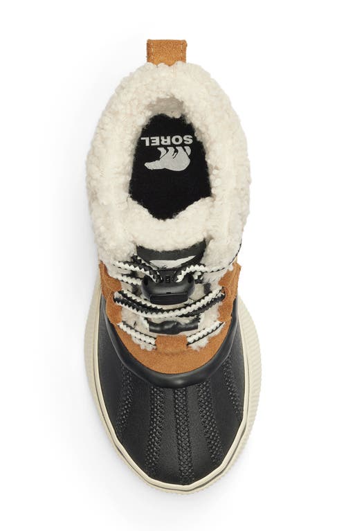Sorel Kids' Out N About Iv Chillz Waterproof Duck Boot In Taffy/black
