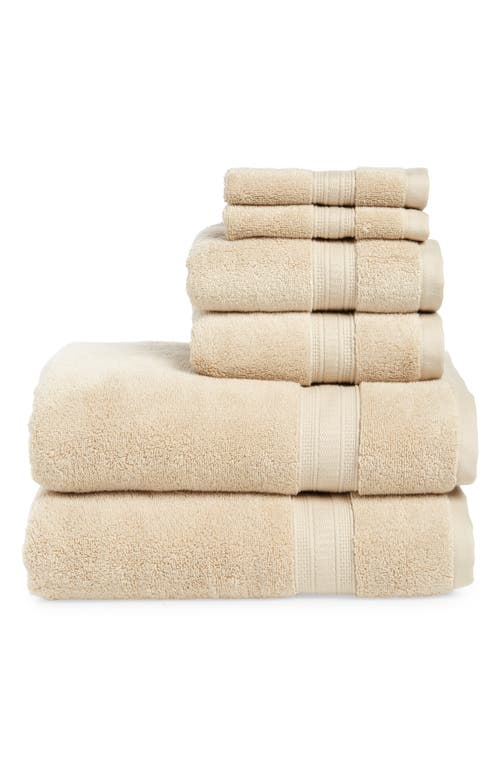 Nordstrom Rack 6-piece Zero Twist Bath Towel Set In Beige Oyster