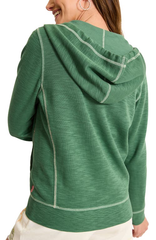 Shop Tommy Bahama Tobago Bay Cotton Blend Zip-up Hoodie In Dk Spearmint