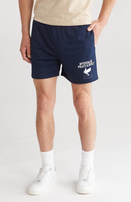 Museum of Peace & Quiet P.E. Mesh Shorts in Navy 