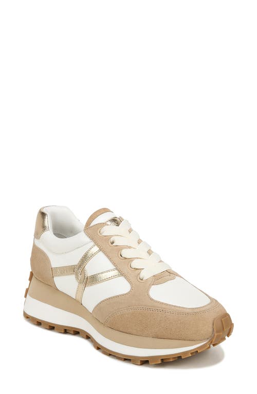 Shop Veronica Beard Valentina Slip-on Sneaker In Coconut/light Gold