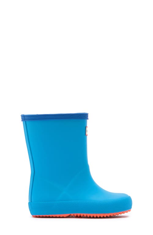 Shop Hunter Kids' First Classic Rain Boot In Vivd Blue/imperial Blue