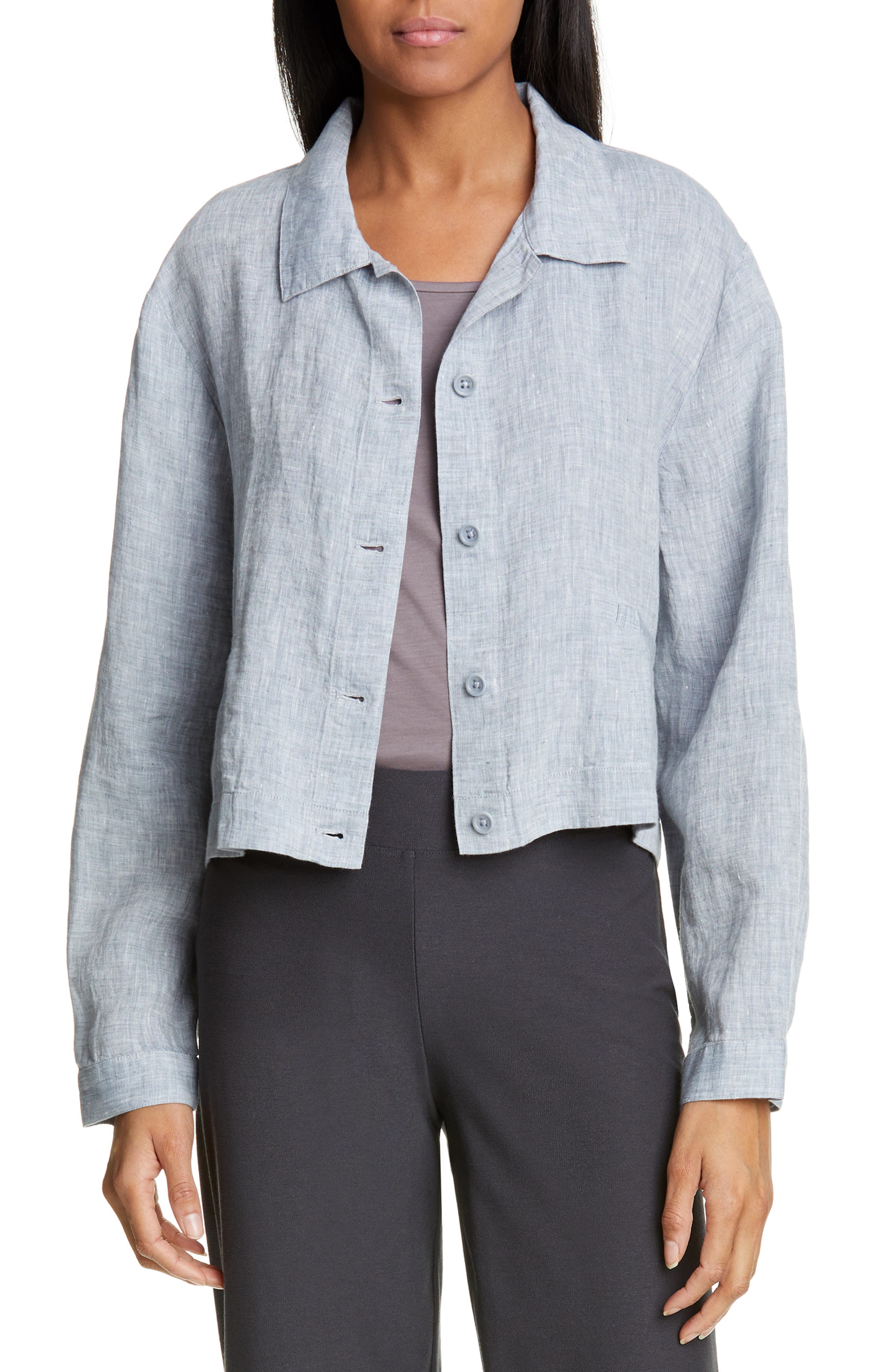 eileen fisher cropped jacket