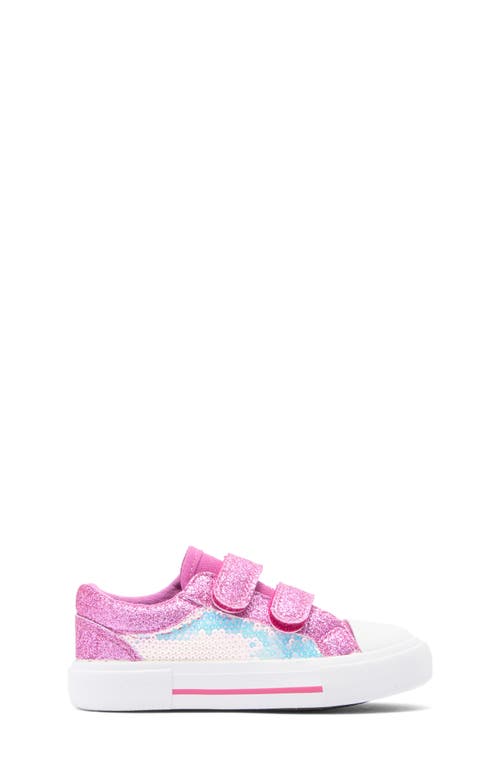 Emma New York Kids' Cap Toe Sneaker In Pink Sequin