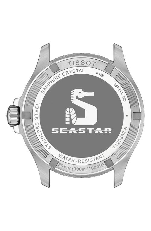 Tissot Seastar 1000 Gmt Bracelet Watch, 40mm In Silver