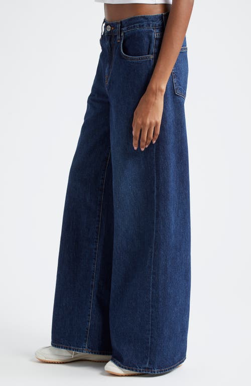 Twp Tiny Dancer High Waist Wide Leg Jeans In Dark Wash