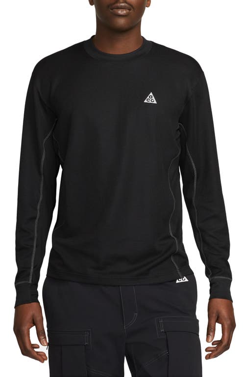 Nike Acg Dri-fit Adv Goat Rocks Long Sleeve Top In Black/anthracite/white