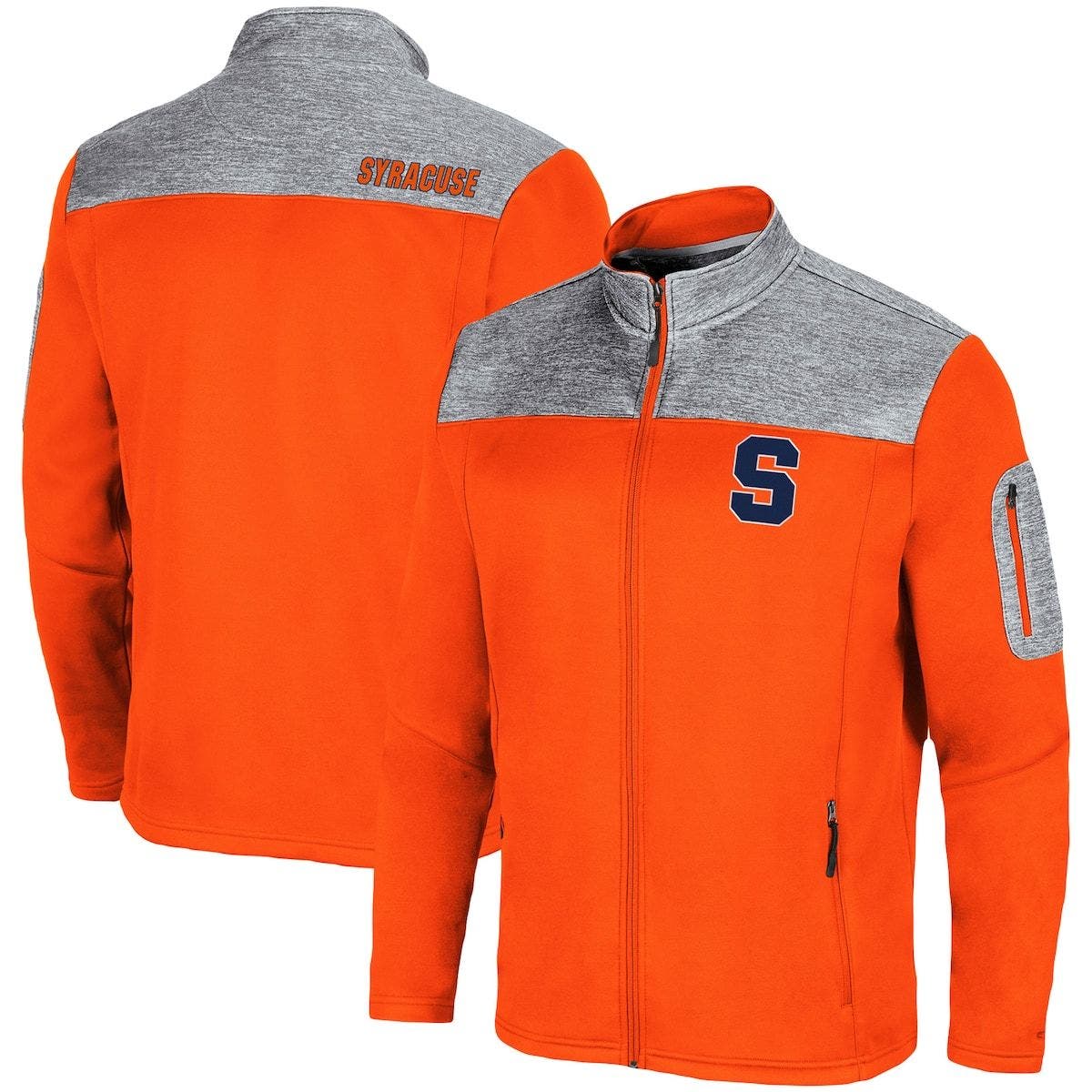 Winter Outer Wear Leather Jacket Unisex Warm Jacket Syracuse Orange