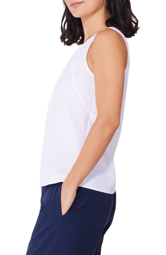 Nz Active By Nic+zoe Tech Stretch Seamed Performance Tank In Paper White