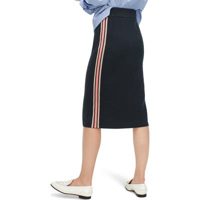 J.crew Side Stripe Sweater Knit Pencil Skirt, Green
