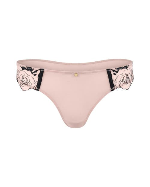 Shop Adore Me Rosita Thong Panties In Medium Beige