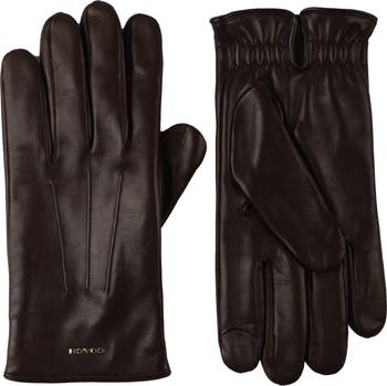 Mens leather 2025 tech gloves