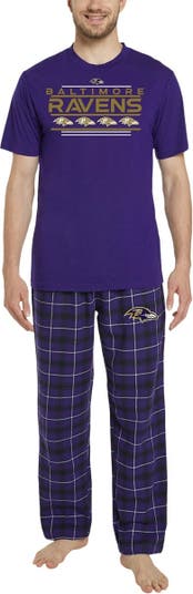 Men's Concepts Sport Purple/Black Baltimore Ravens Arctic T-Shirt