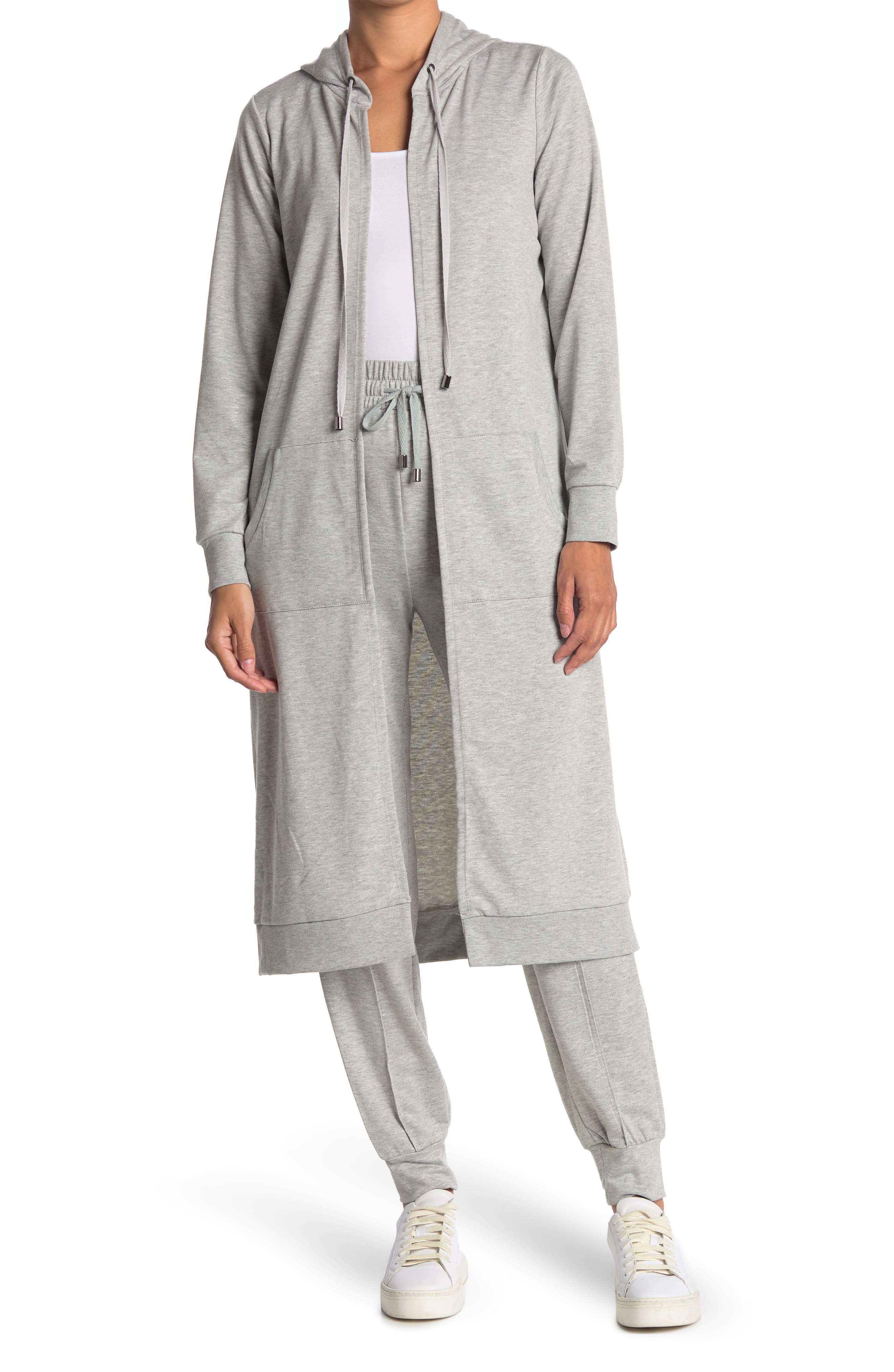 grey duster cardigan