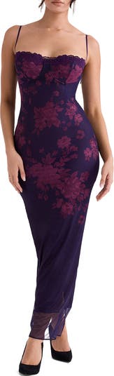 HOUSE OF CB Aiza Floral Underwire Cocktail Dress