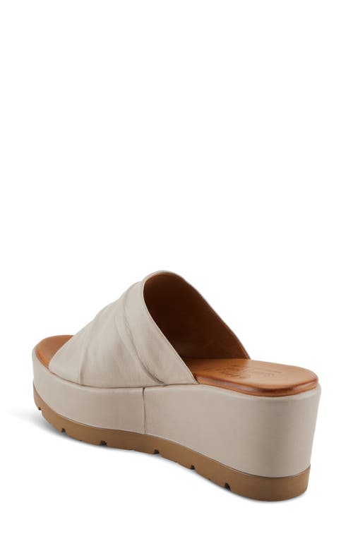 Shop Spring Step Allerton Platform Wedge Slide Sandal In Light Taupe