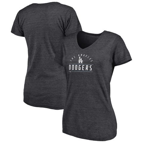 Women's Fanatics Branded Heathered Gray Pittsburgh Steelers Throwing Down  Scoop Neck 3/4-Sleeve T-Shirt 