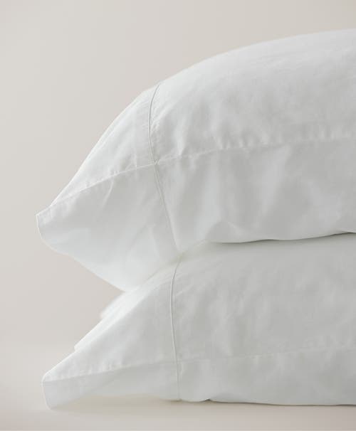 Shop Pact Organic Room Service Sateen Pillowcase 2-pack In White