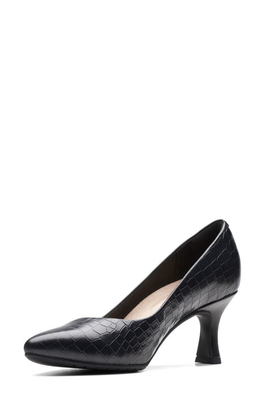 Shop Clarks Kataleyna Rose Pump In Black Croc