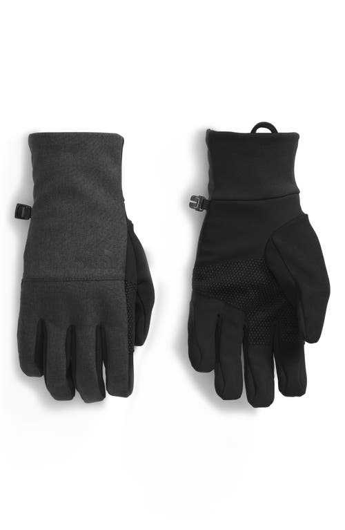 The North Face Apex Water-repellent Etip Gloves In Tnf Dark Grey Heather